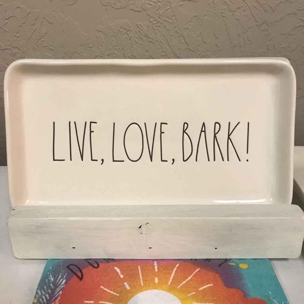 Rae Dunn Live Love Bark Tray